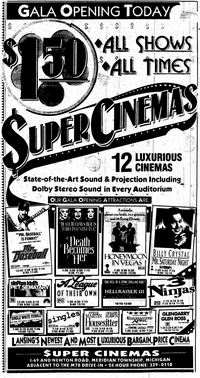 Super Cinemas - From The Newspaper From Ron Gross